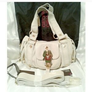 George Gina & Lucy Handmade Calf Leather Crossbody Shoulder Purse Bag RARE